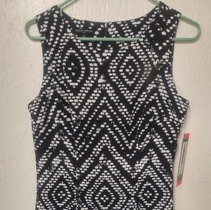 Mario Serrani Women Stretch Shift Dress Sleeveless